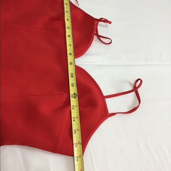 Likely Red Keela Flowy Maxi Sweetheart Neckline Gown Asymmetric Hem New Size 6 - Picture 9 of 13